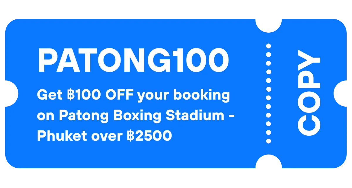 PATONG100 - Get ฿100 OFF on Patong Boxing Stadium Phuket