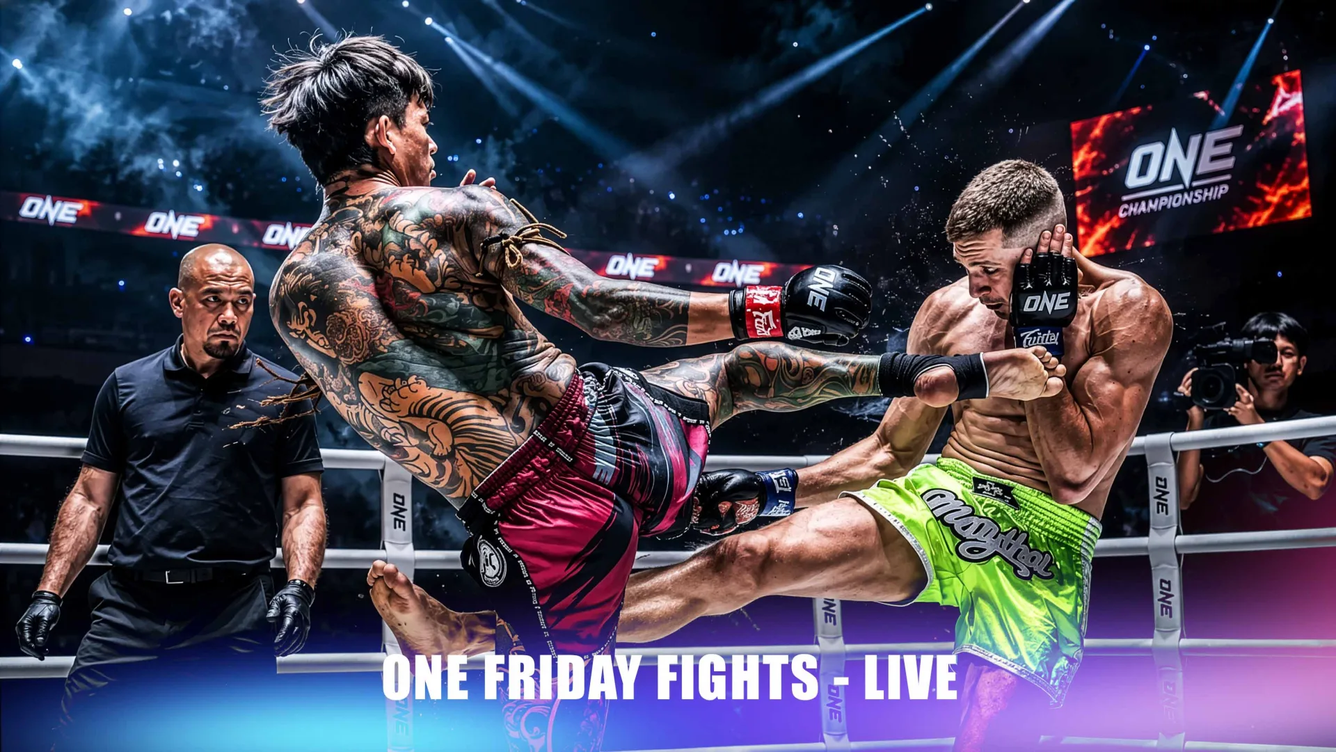 ONE Championship fight night at Lumpinee Stadium Bangkok