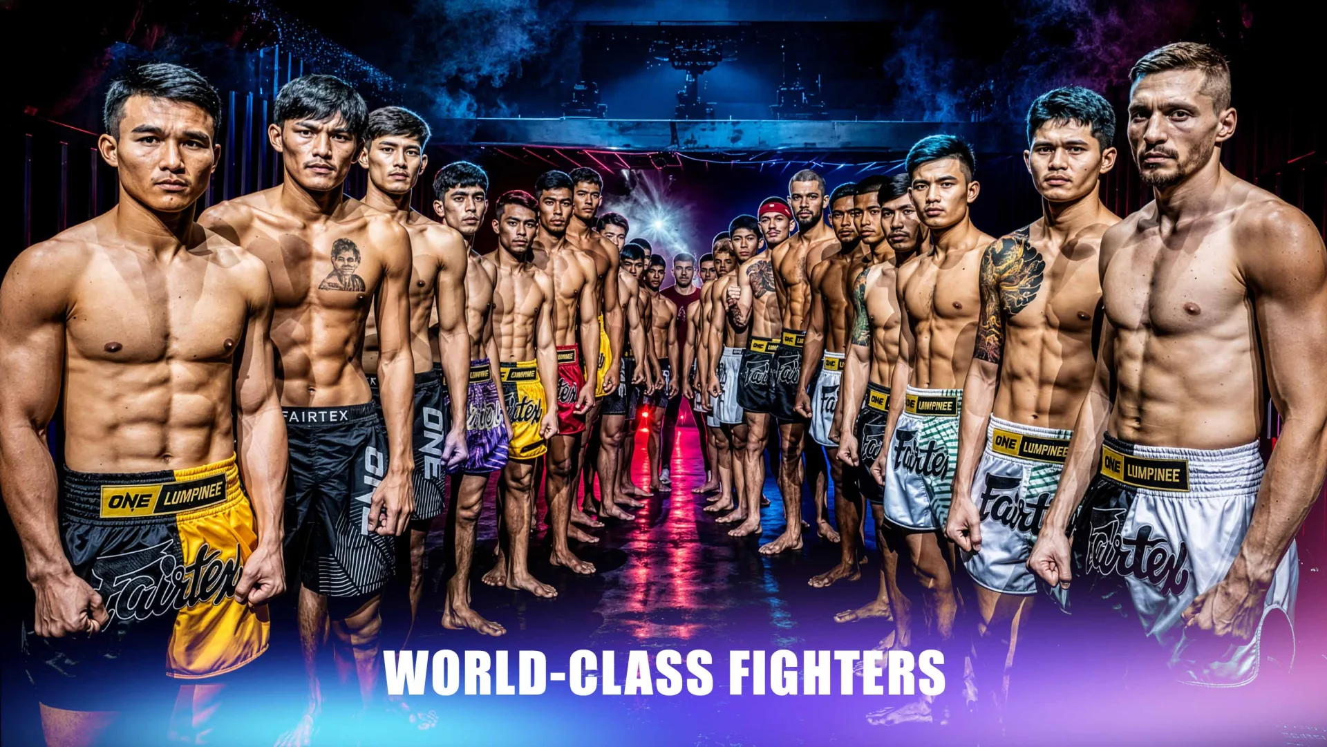 Muay Thai fighters at Lumpinee